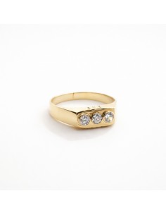 Tresillo Oro Bebe Circonitas