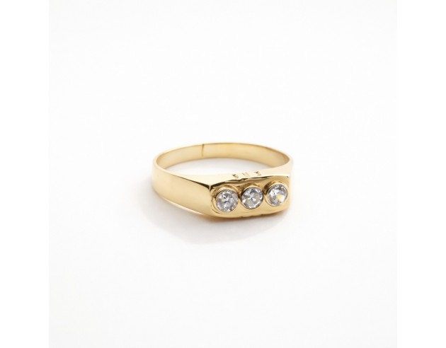 Tresillo Oro Bebe Circonitas