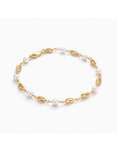 Pulsera Oro Jaulas y Perlas...