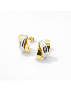 Pendientes Oro Bicolor...