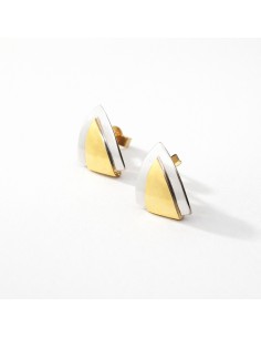Pendientes Oro Bicolor...