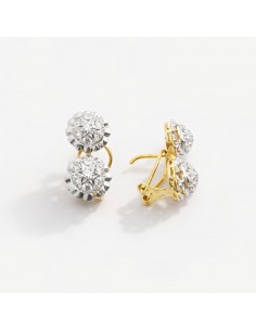 Pendientes Oro Bicolor...