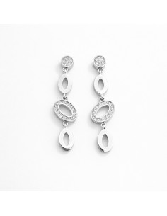Pendientes Oro Blanco Circulos