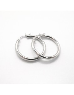 Pendientes Oro Blanco Aros...