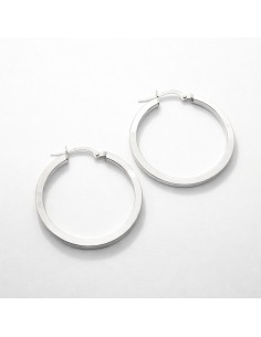 Pendientes Oro Blanco Aros