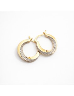 Pendientes Oro Bicolor Aros...