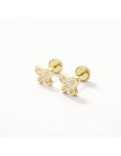 Pendientes Oro Mariposa...