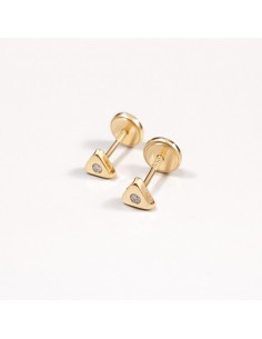 Pendientes Oro Triángulo...