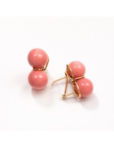 Pendientes Oro Doble Bola...