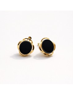 Pendientes Oro Ovalados Onix