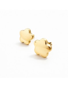 Pendientes Oro Flor Grande...