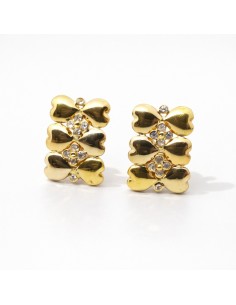 Pendientes Oro Bicolor Seis...