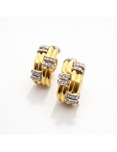 Pendientes Oro Bicolor...