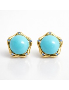 Pendientes Oro Turquesas...