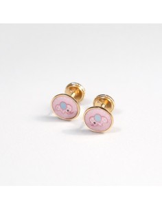 Pendientes Oro Circulo...