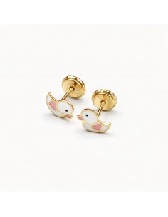 Pendientes Oro Pajarito...
