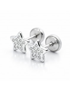 Pendientes Oro Blanco...