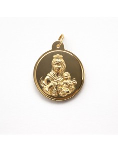 Medalla Oro Escapulario Brillo