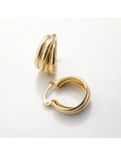 Pendientes Oro Aros Dobles