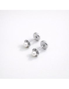Pendientes Oro Blanco Mini...