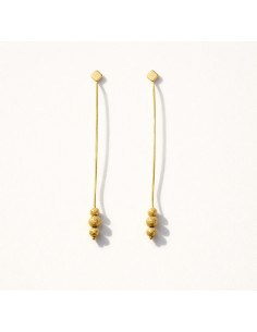 Pendientes Oro Largos Cola...