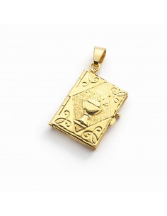 Colgante Oro Libro con Caliz