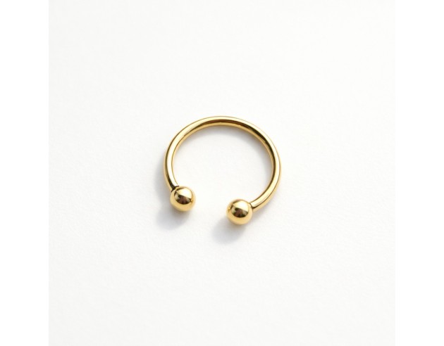 Piercing Oro Llavero Bolas Lisas