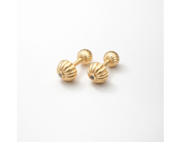 Gemelos Oro Bolas Galloneadas