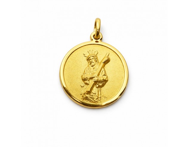 Medalla Oro Matizada Cristo del Gran...