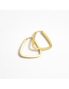 Pendientes Oro Aros Triángulo