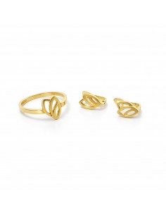 Juego Oro Pendientes +...