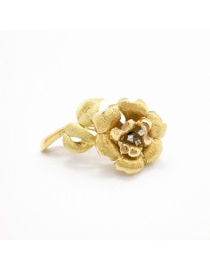Broche Oro Rosa Labrada