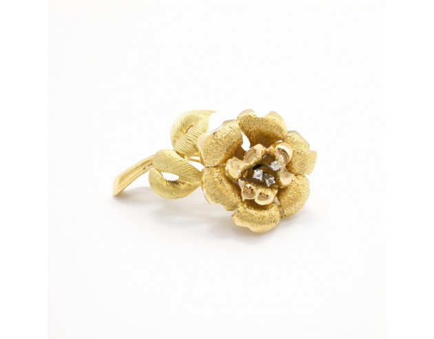 Broche Oro Rosa Labrada