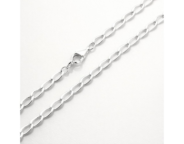 Cadena Plata Bilbaina Fuerte 60cm