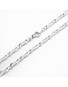 Cadena Plata Cartier 1x1 60cm