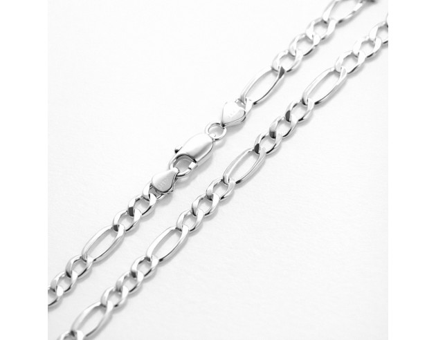 Cadena Plata Tipo Cartier 3x1 Fuerte...