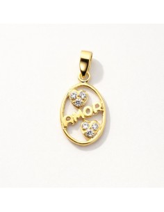 Colgante Oro Amor Corazones...