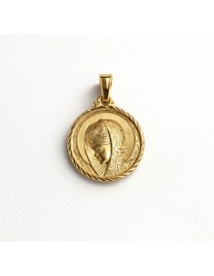 Medalla Oro Redonda Virgen...