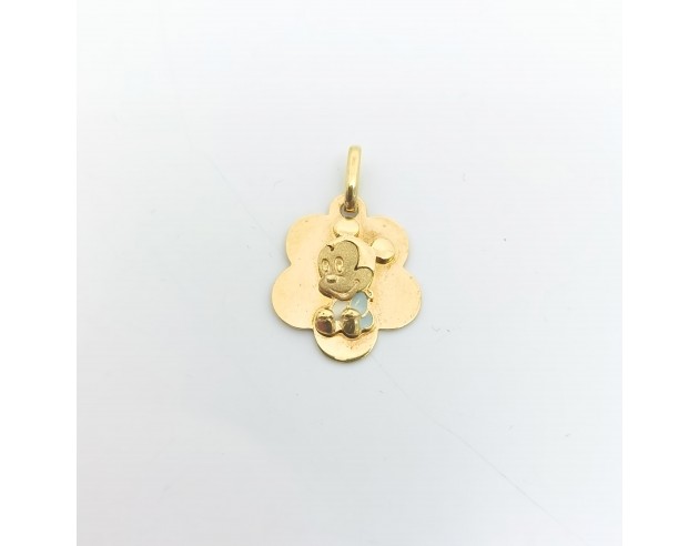 Colgante Oro Disney Mickey Bebe
