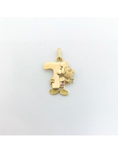 Colgante Oro Disney Letra T