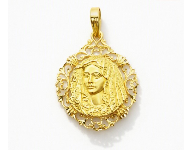 Medalla Oro Virgen de la Macarena con...