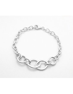 Pulsera Plata Cadena Rolo...