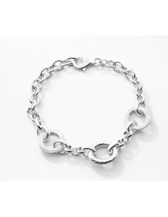 Pulsera Plata Cadena Rolo...