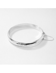 Pulsera Media Caña Plata...
