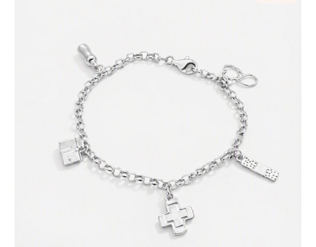 Pulsera Plata Profesión Doctora