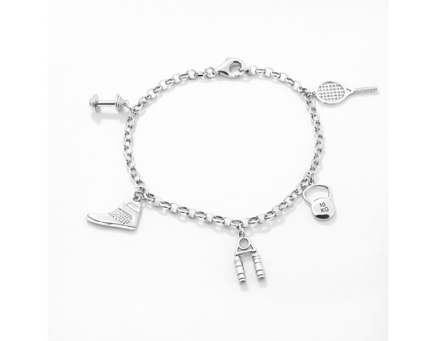 Pulsera Plata Profesión Deportista