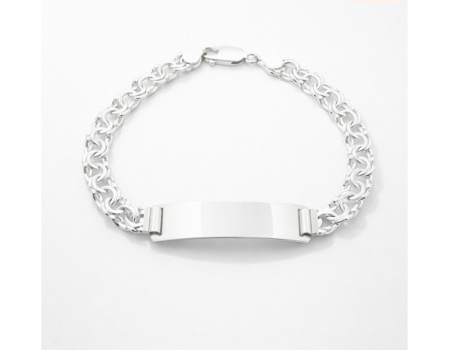 Esclava Plata Chapa Rectangular...