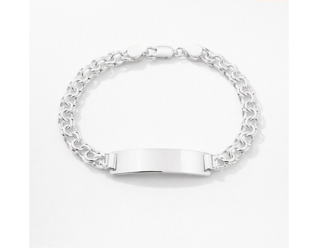 Esclava Plata Chapa Rectangular...