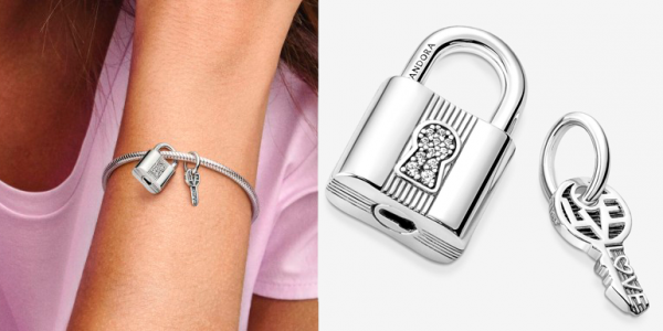 EL AMOR ES LA LLAVE...COLGANTE CHARM DE PANDORA.
